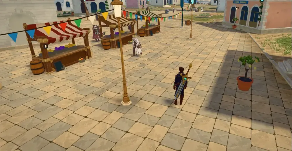 The market plaza in Cannella